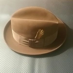 Vintage Knox New York fur felt fedora hat 7 1/4